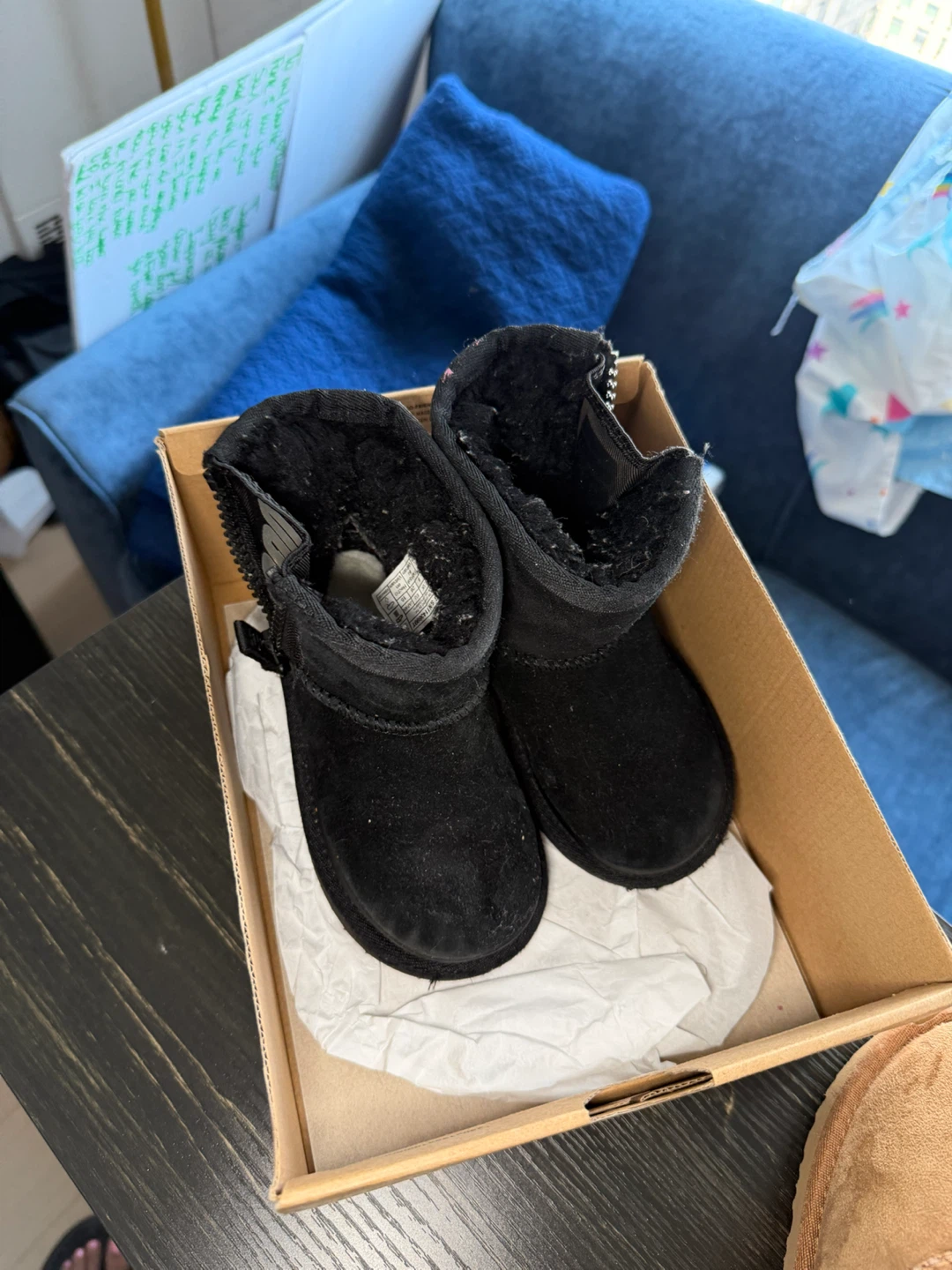 UGG Black Zip Boots w/ Original Box – Toddler Size 9