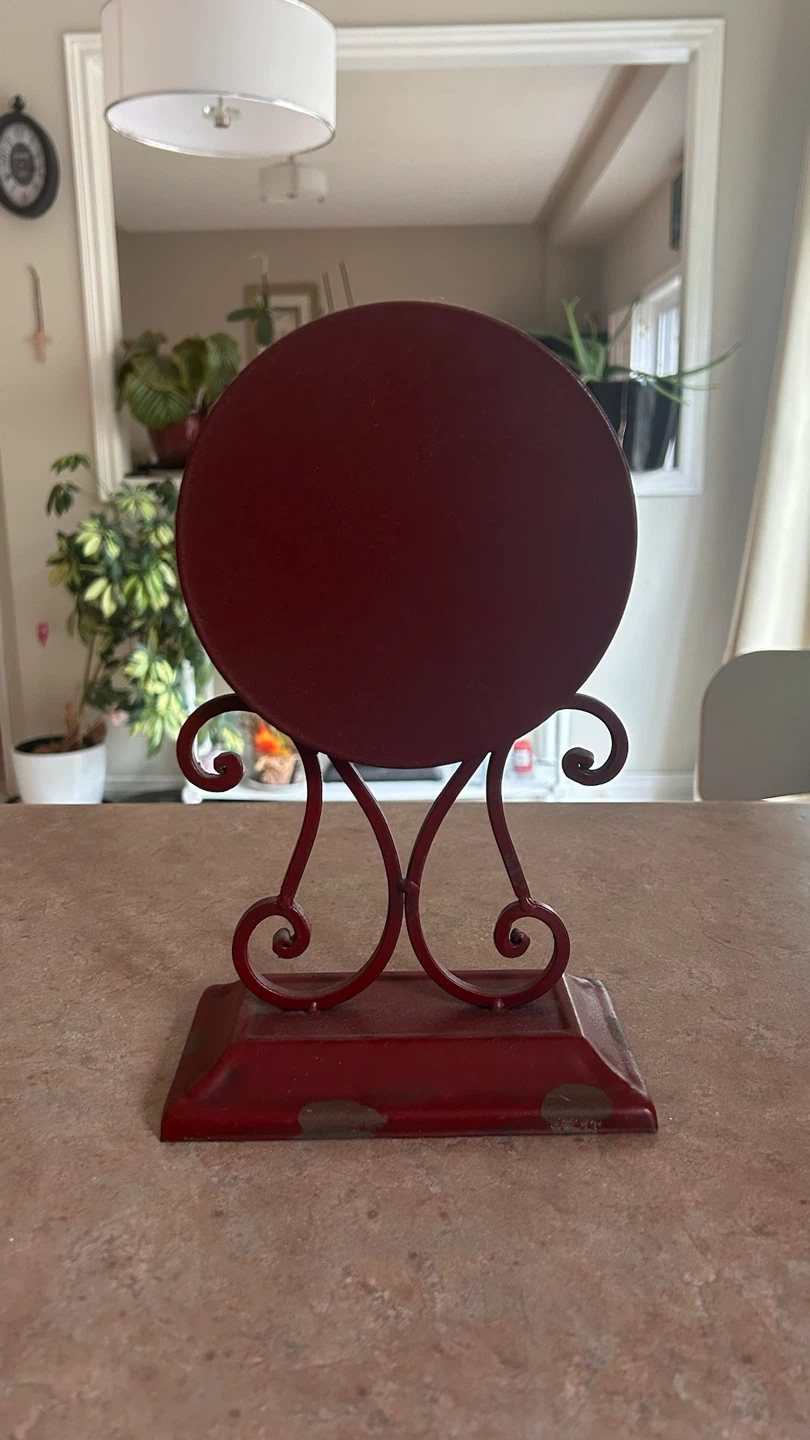 Decorative Red Tabletop Clock - photo 3