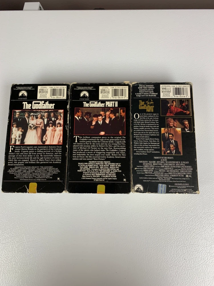 The Godfather Trilogy VHS Box Set - photo 2