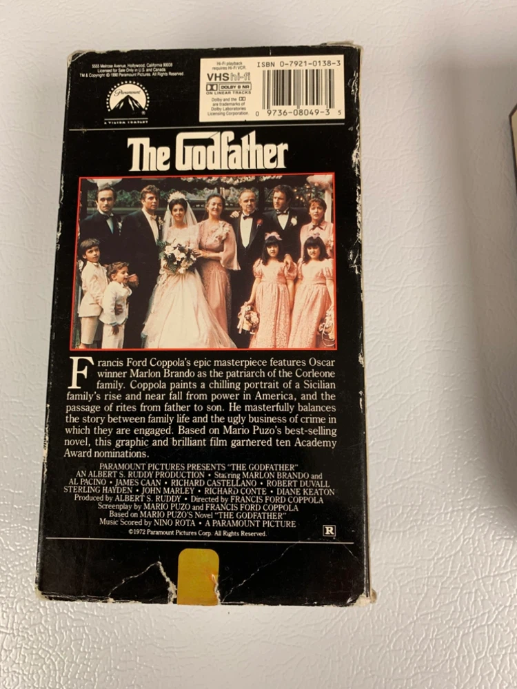 The Godfather Trilogy VHS Box Set - photo 3