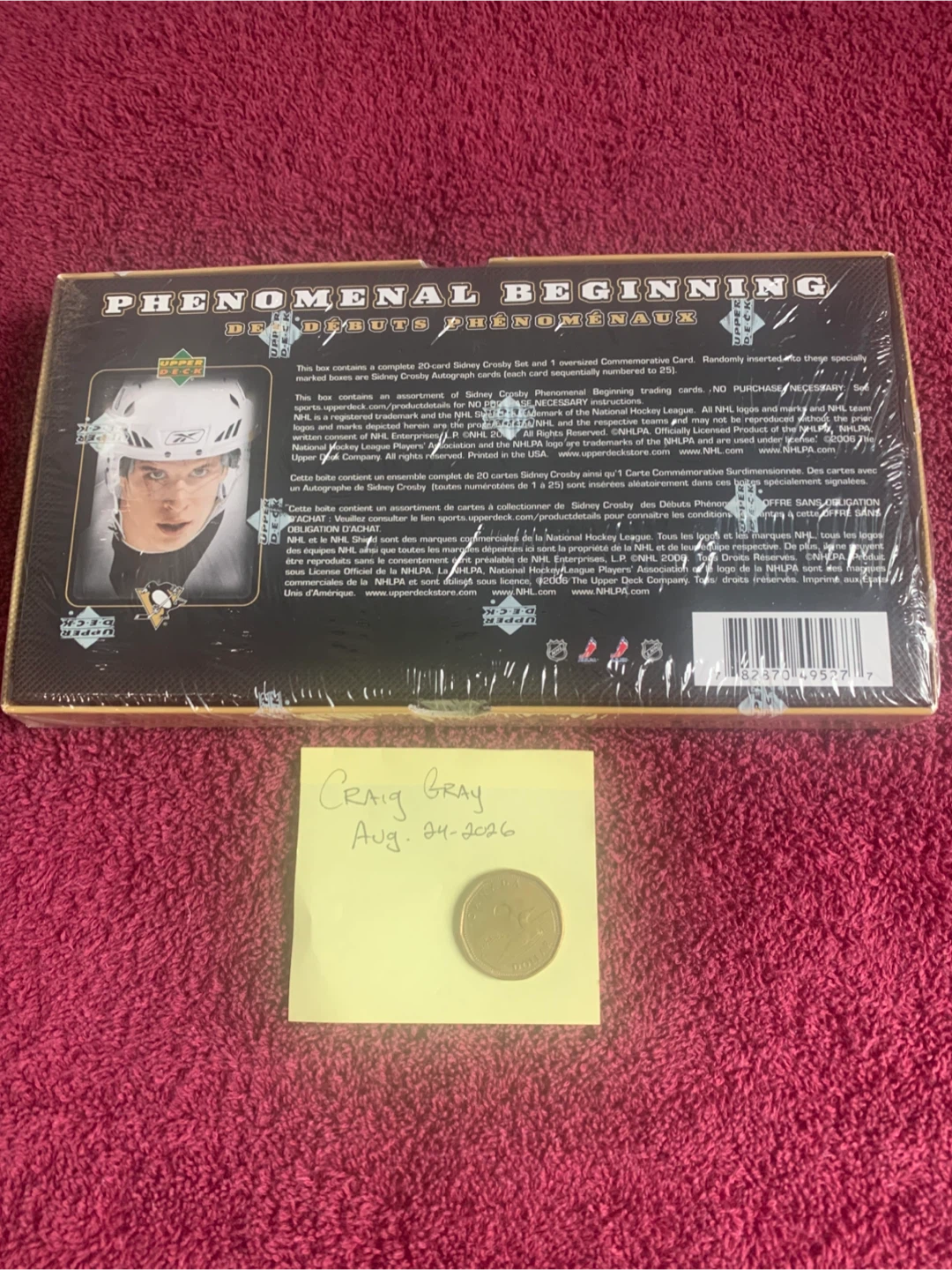 SIDNEY CROSBY PHENOMENAL BEGINNING FACTORY SEALED BOX - photo 2