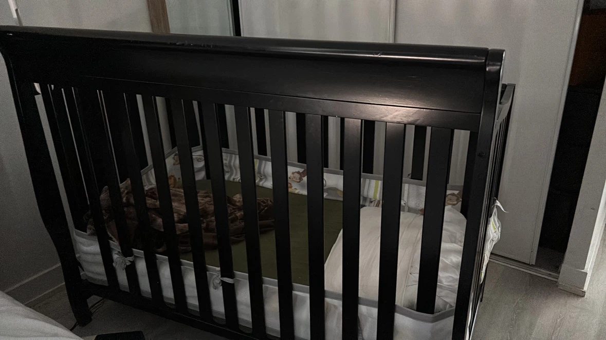 Animal print crib bumper - photo 2