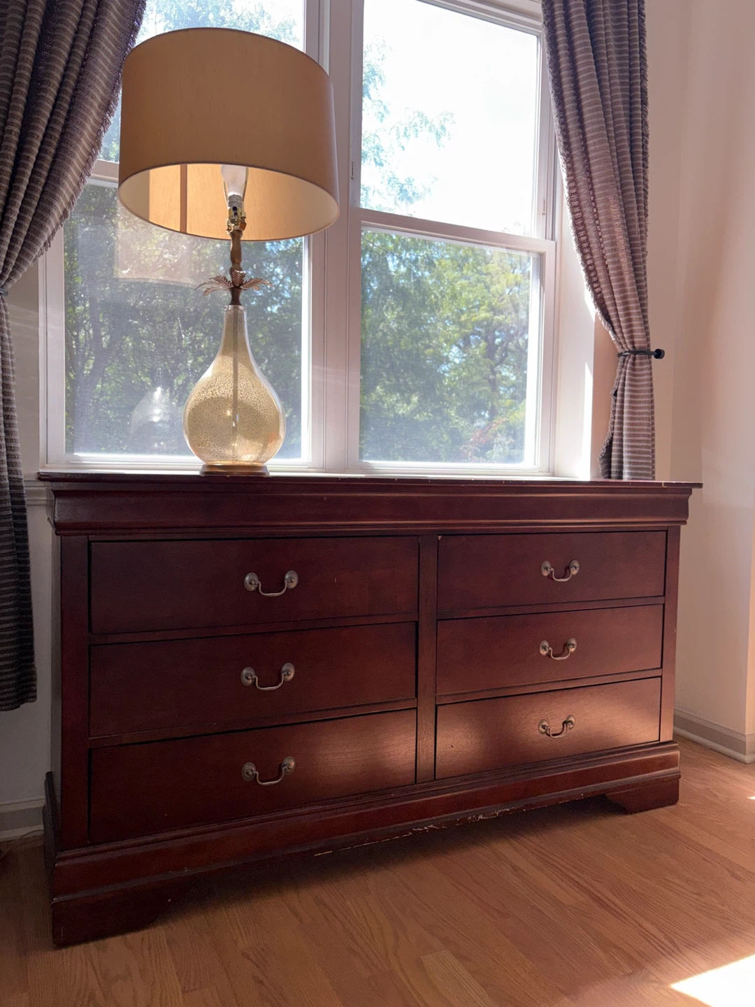 Cherry Wood Dresser with 6 Drawers - photo 5