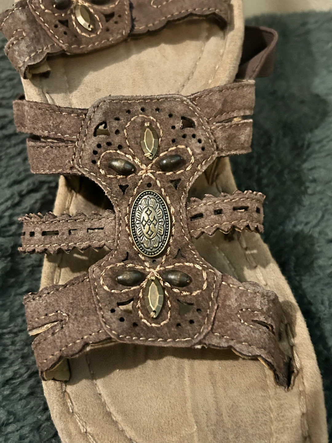 Earth Spirit Brown Sandals Size 6 1/2