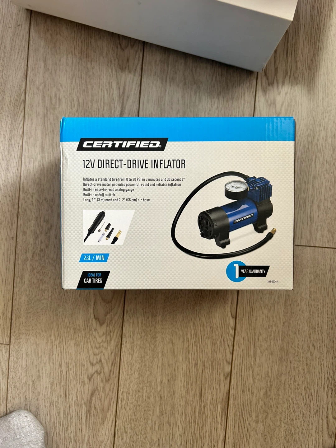 Certified 12V Direct-Drive Inflator 25$