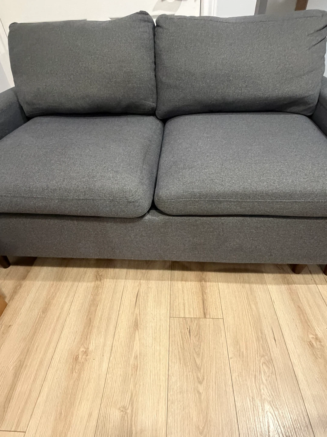 Grey 2 seater loveseat sofa