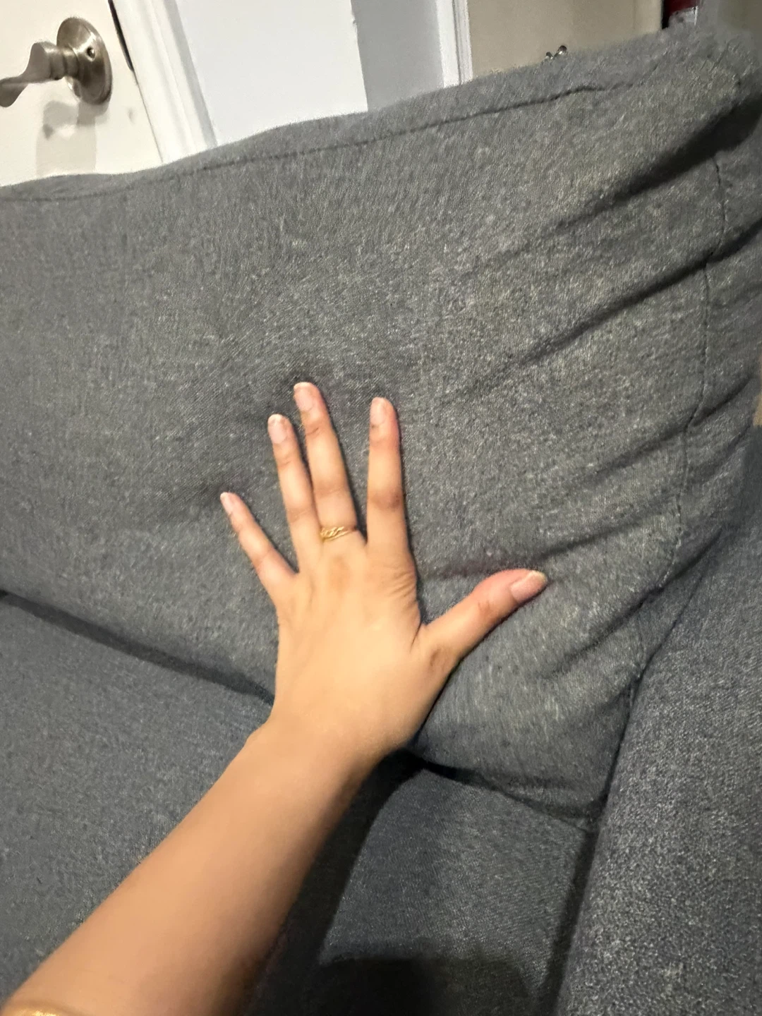 Grey 2 seater loveseat sofa - photo 4
