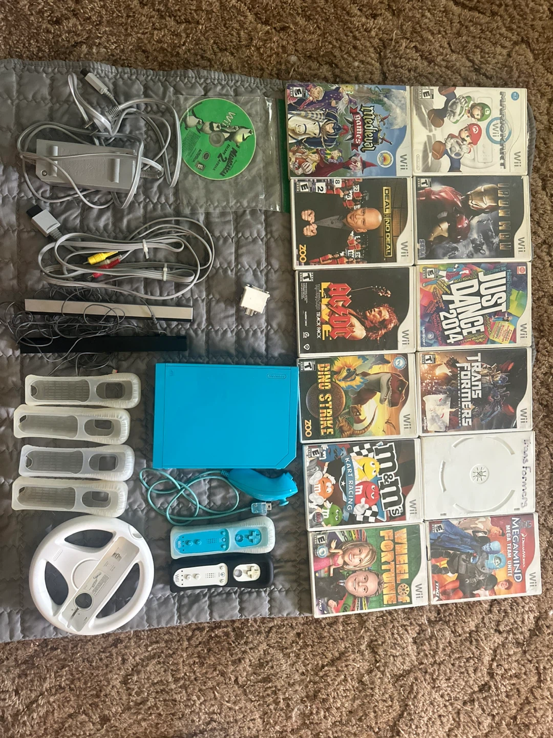Nintendo Wii Console with Games and Accessories