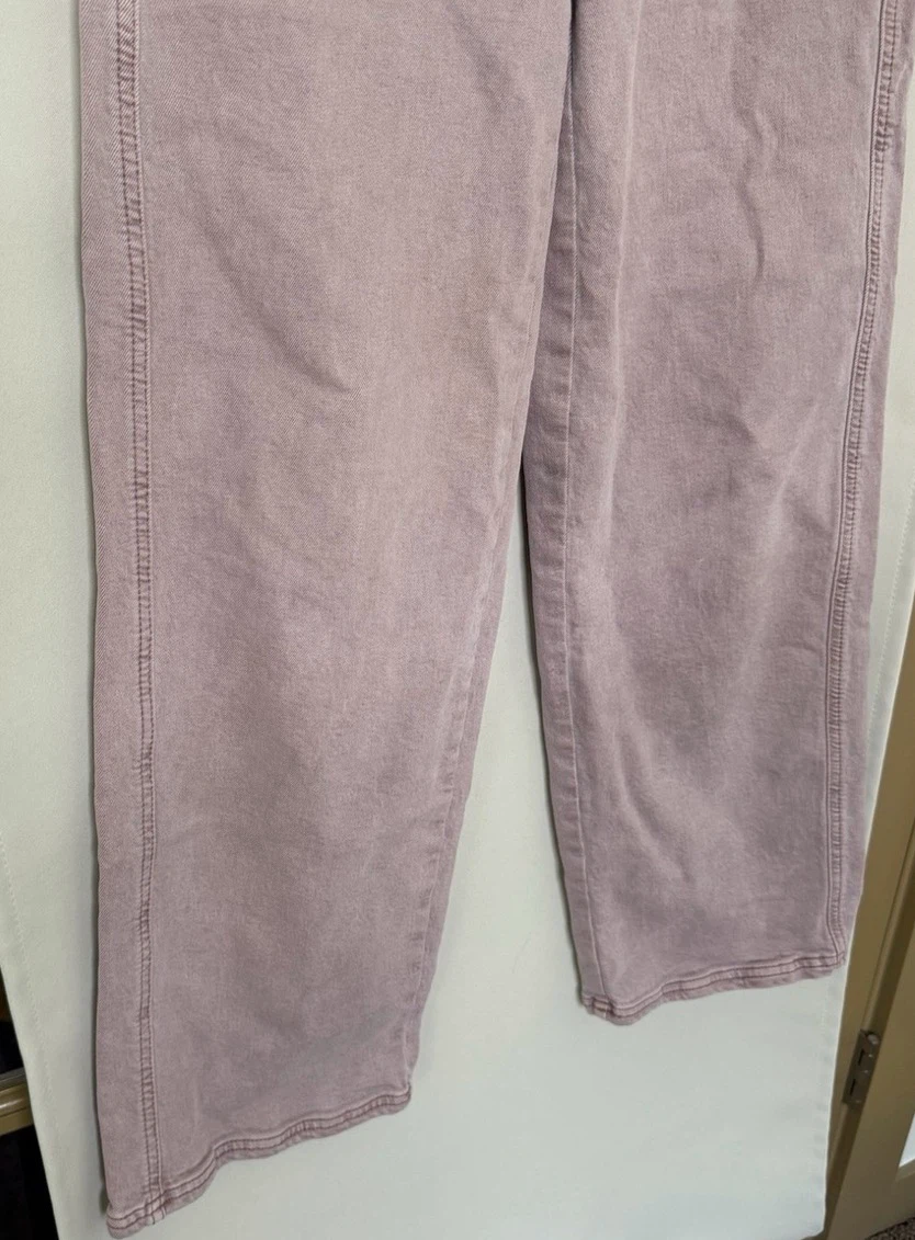 American Eagle :Muave Wide Leg Denim Jeans -Size  00 - photo 4
