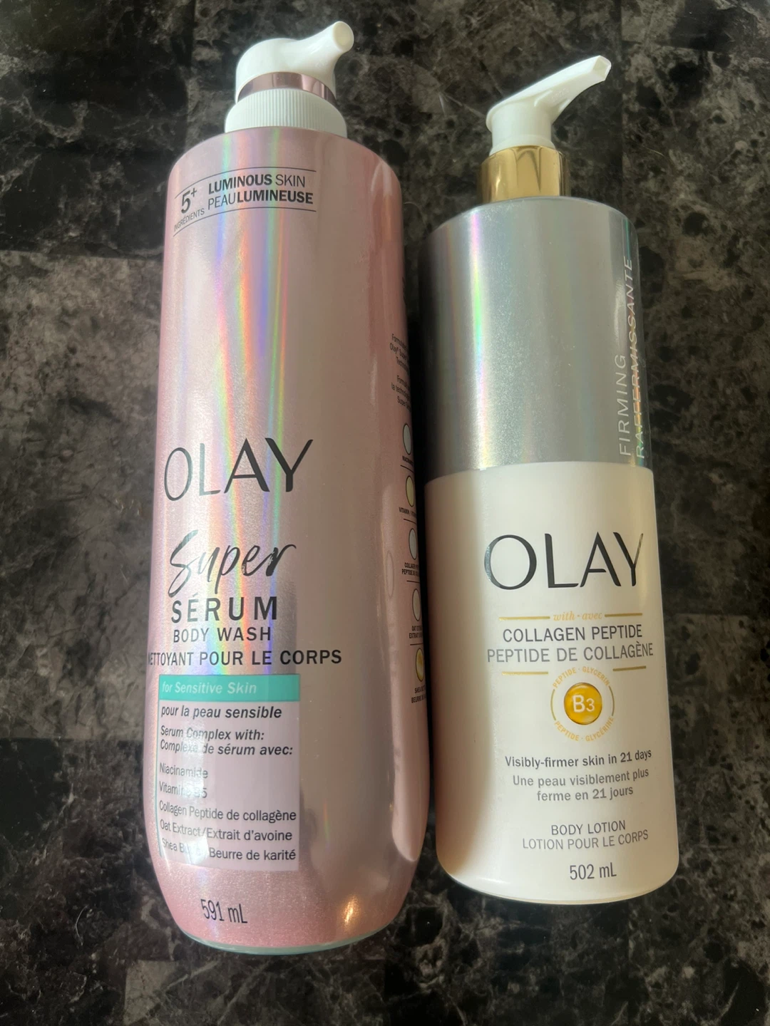 NEW Olay Super Serum Body Wash & Firming Body Lotion