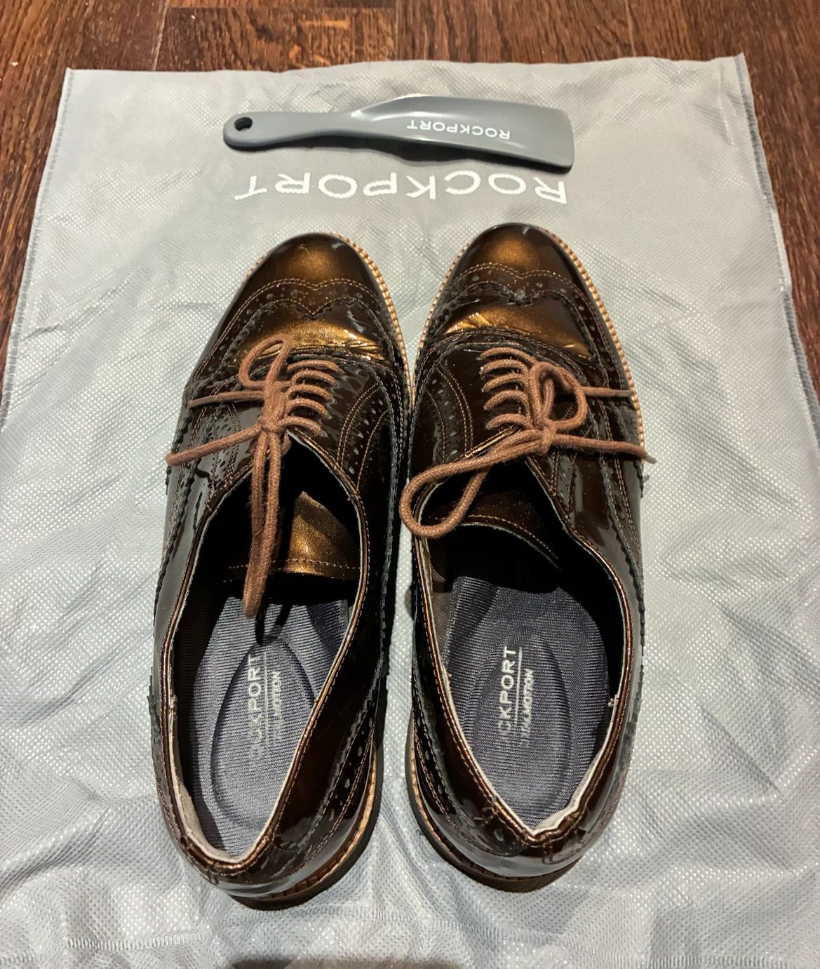 Rockport Bronze Leather Shoes for Women - photo 2