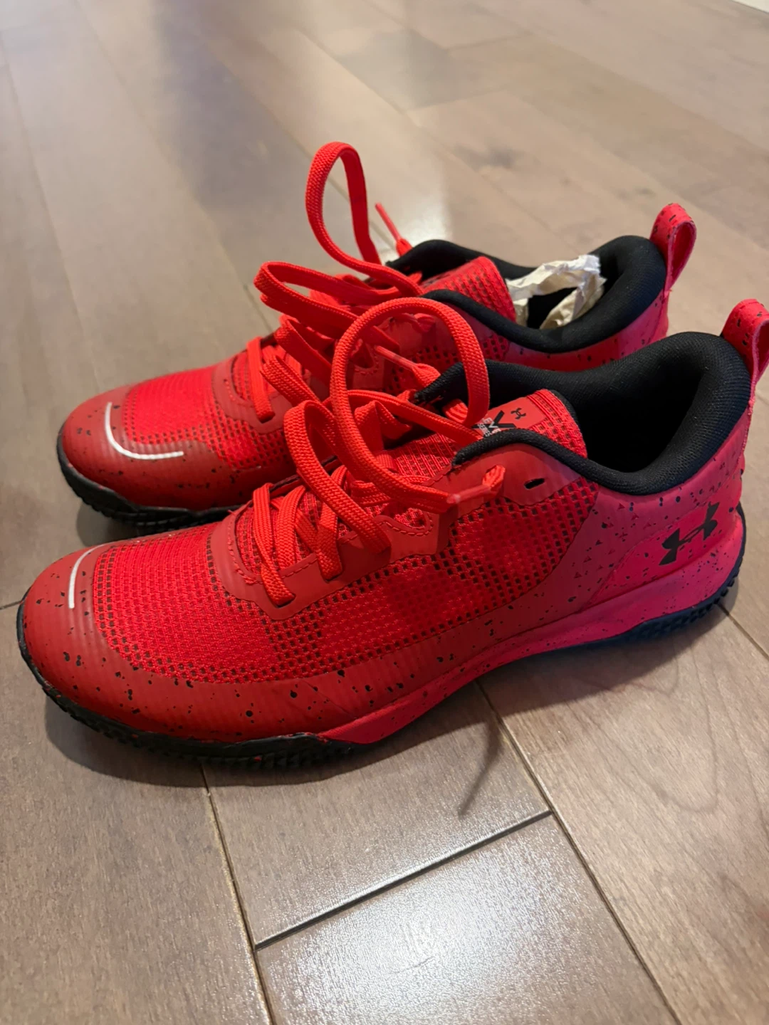 BNIB Under Armour Red Shoes Youth Size 6.5