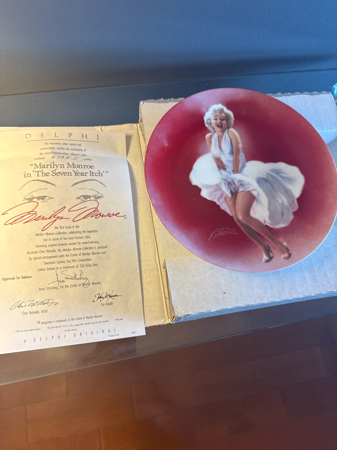 Delphi Marilyn Monroe Collector Plate The Seven Year Itch