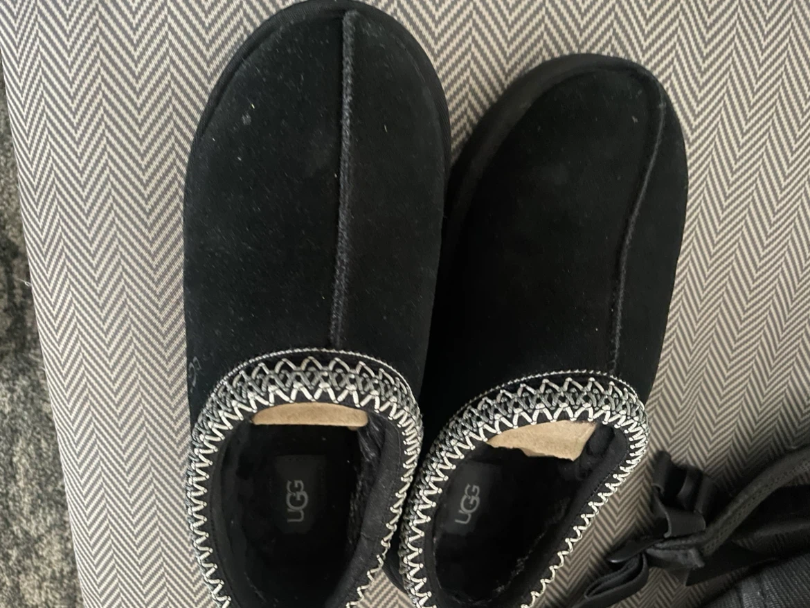 UGG Black Suede Slippers