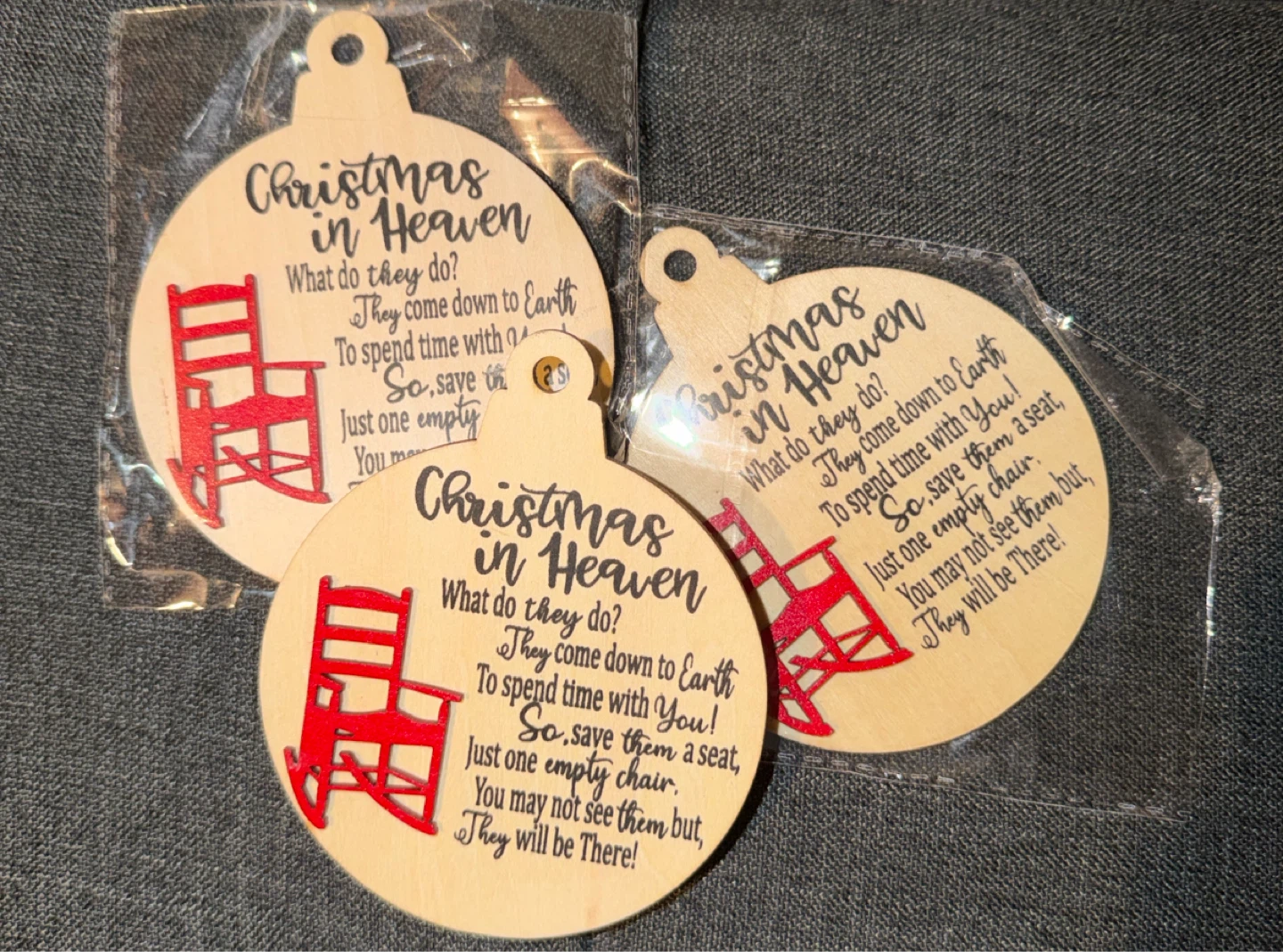 Wooden Christmas in Heaven Ornaments - photo 2