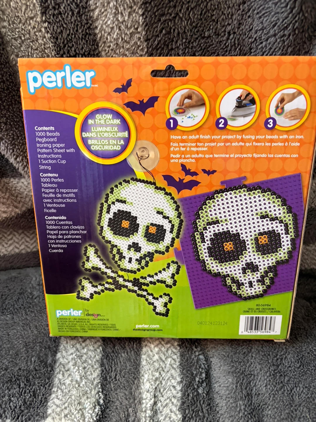Perler Skull and Crossbones Glow in the Dark Fused Bead Kit - photo 2