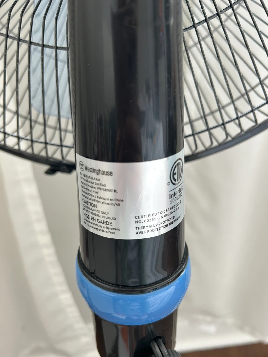 Westinghouse 16" Pedestal Fan - photo 4