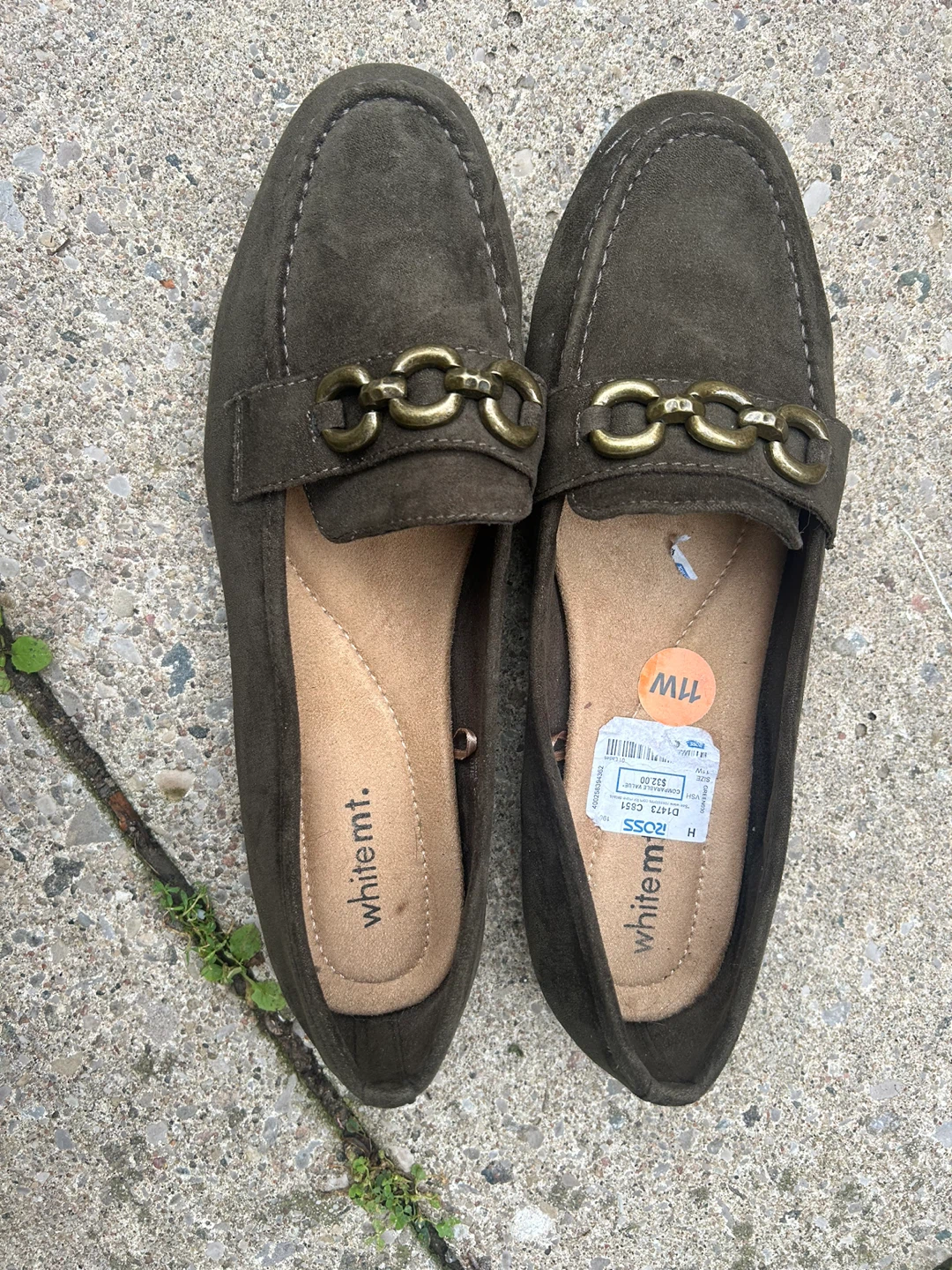White Mountain Women's Loafers Size 11W Olive Green - photo 3