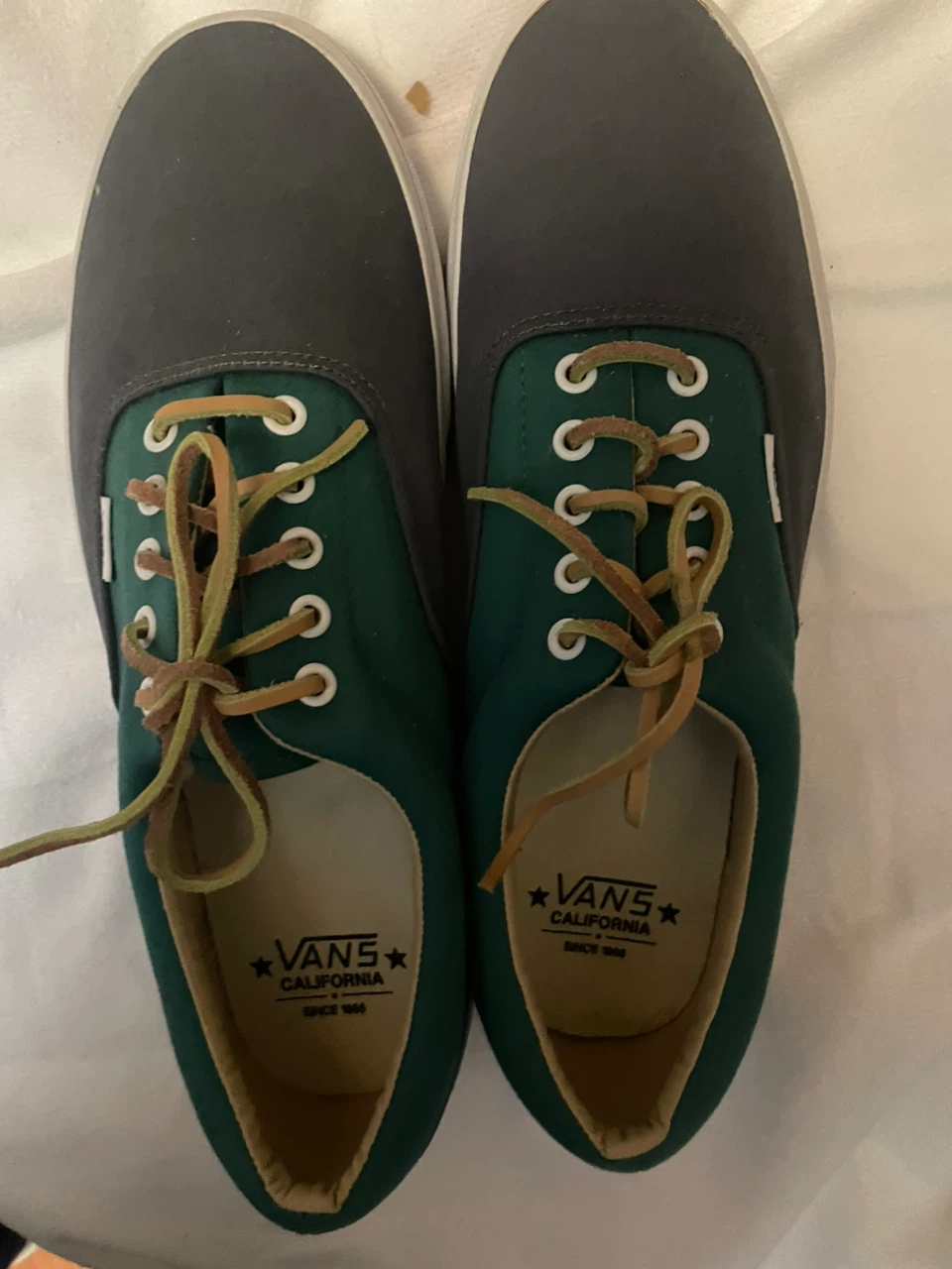 Vans California Era shoes in green and grey