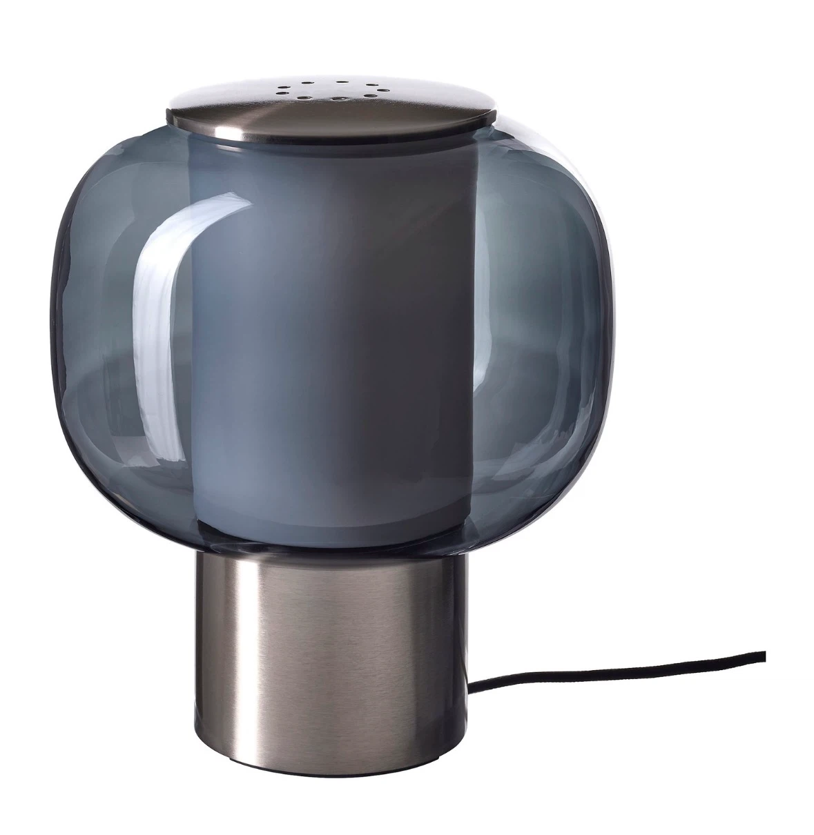 IKEA nickel plated gray table Lamp.
