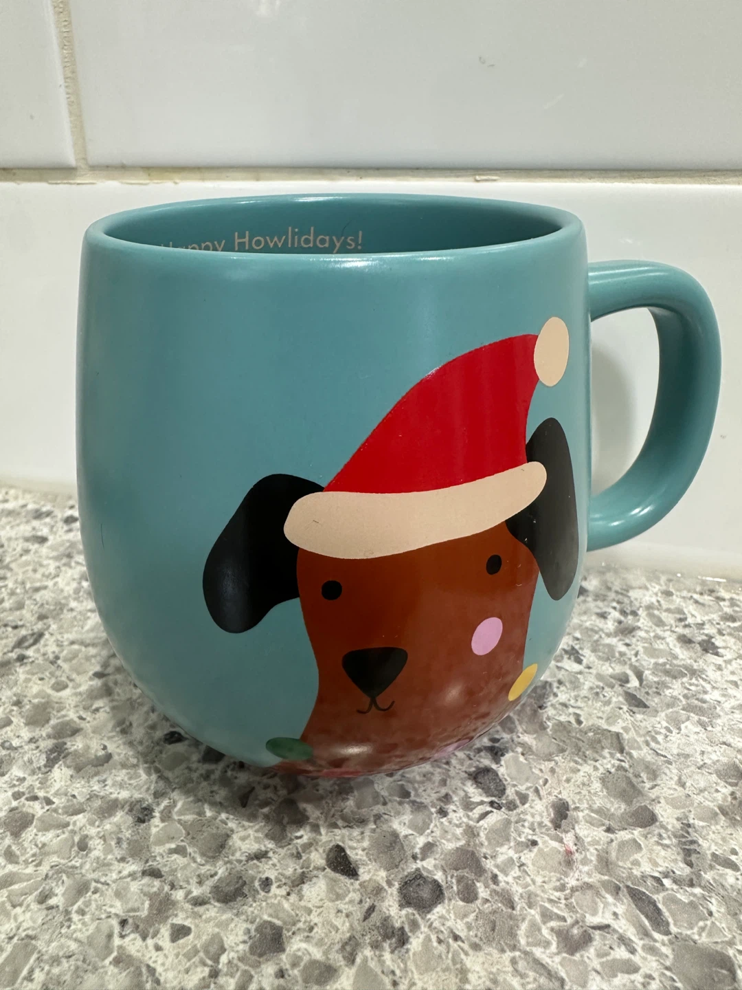 Indigo "Happy Howlidays!" Dog Mug