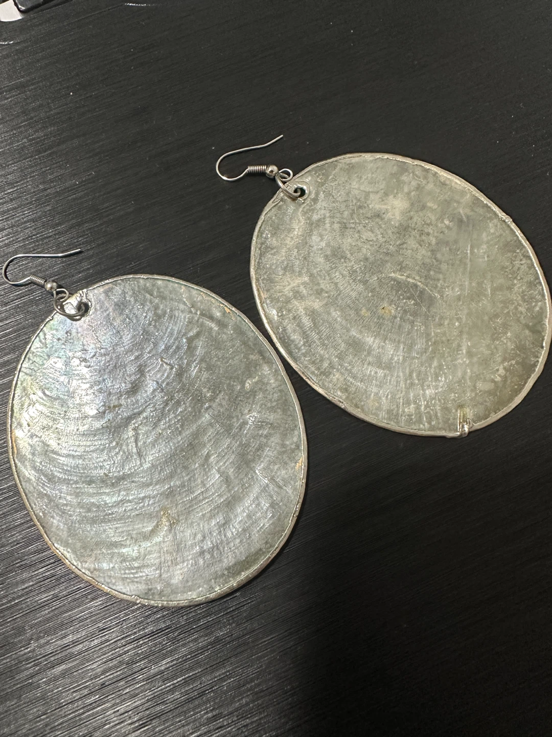 Large Oval Dangle Earrings