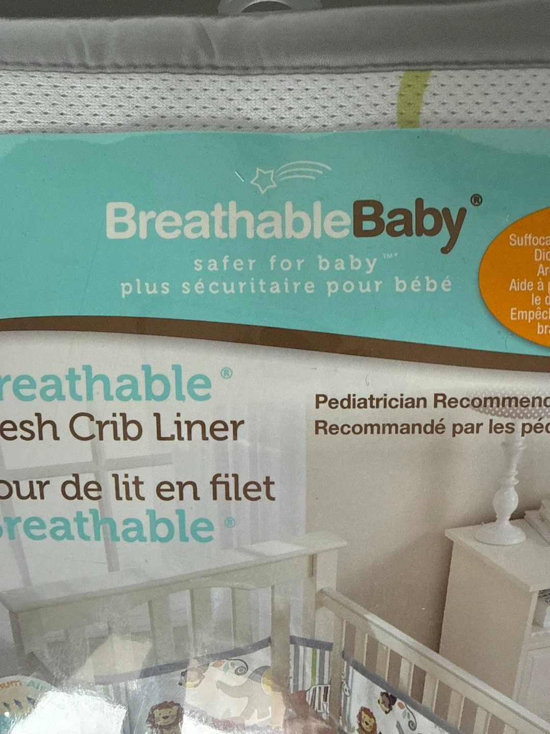 BreathableBaby Mesh Crib Liner - Pediatrician Recommended - photo 3