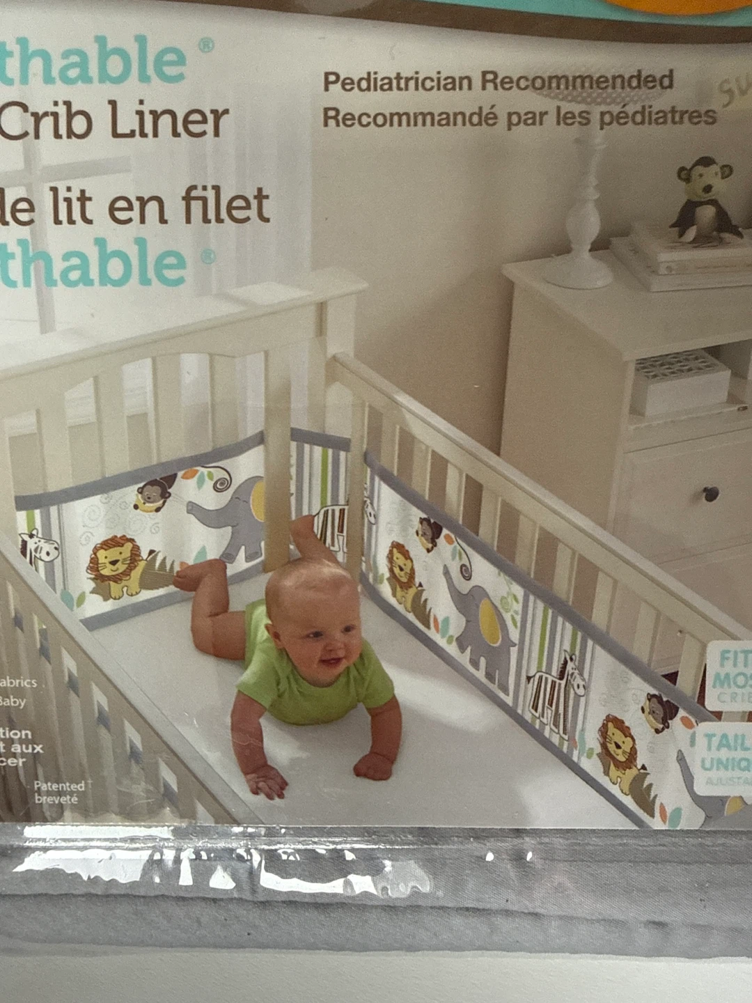 BreathableBaby Mesh Crib Liner - Pediatrician Recommended - photo 4