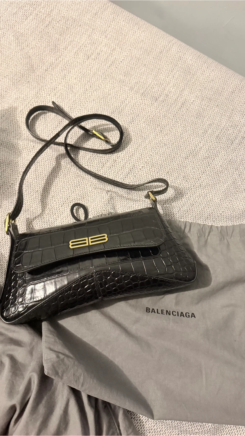 Balenciaga croc skin bag