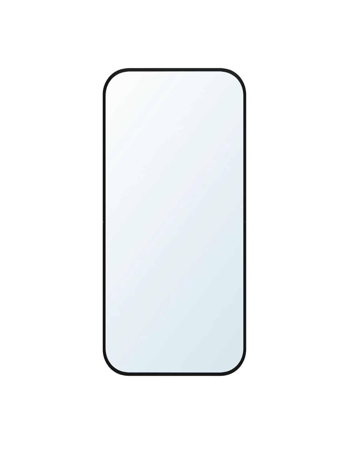 Black rounded corner Mirror