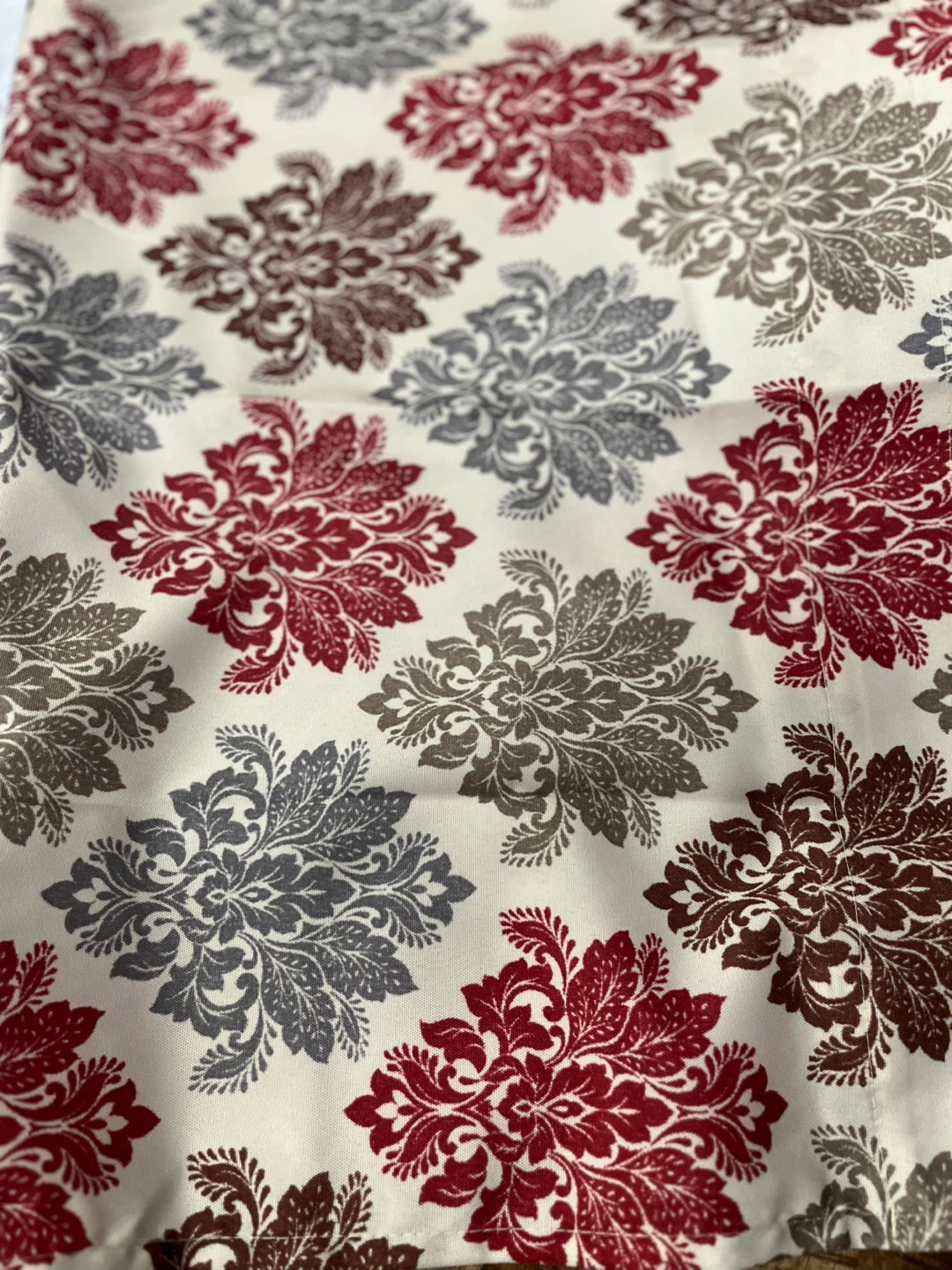 Mainstays Mini Damask Panel Pair Burgundy 28"x84" - photo 4