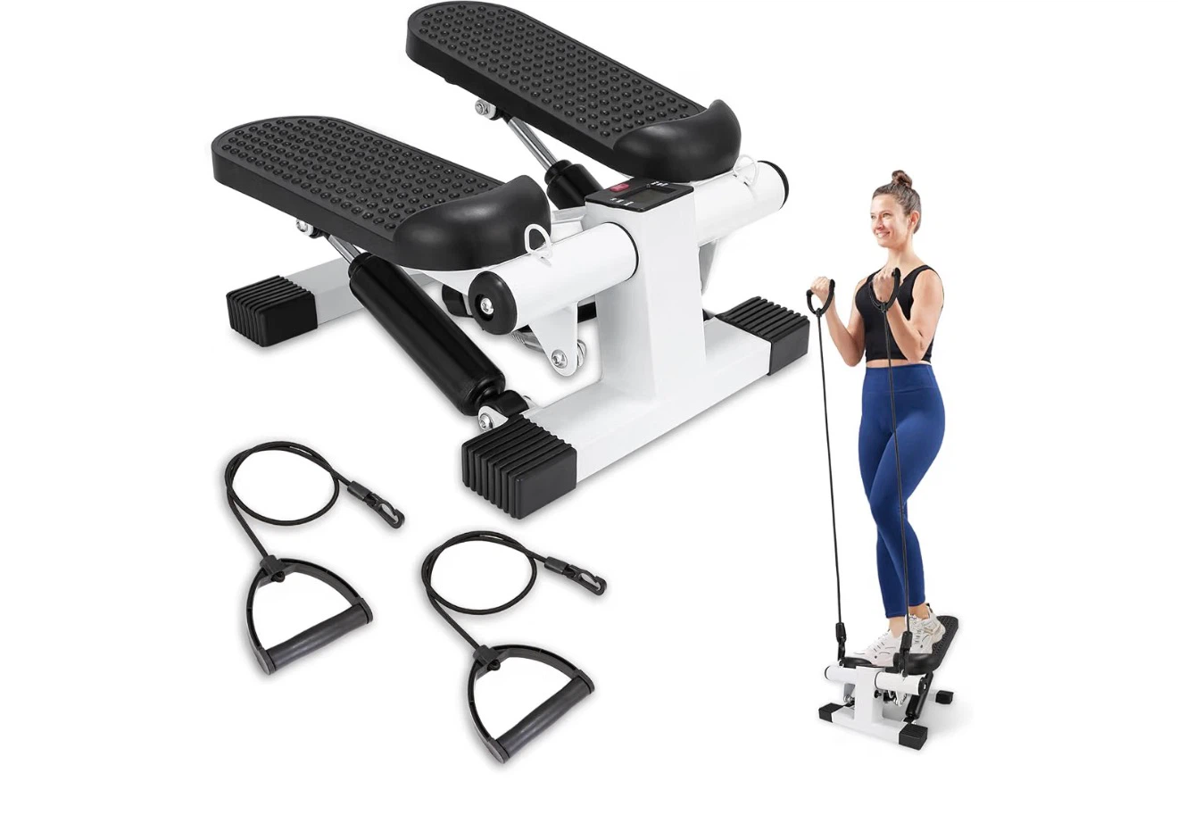 Mini Stepper with Resistance Bands