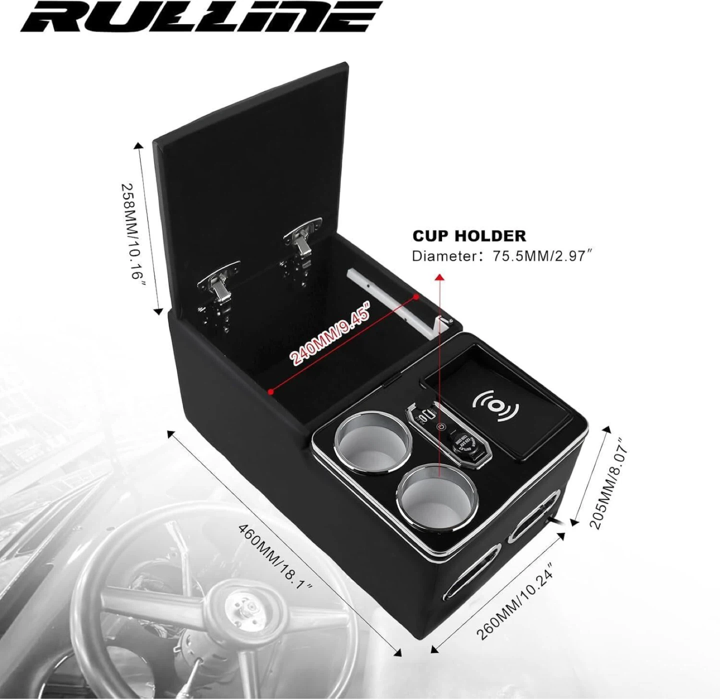 RULLINE Universal Center Console Organizer BNIB - photo 2
