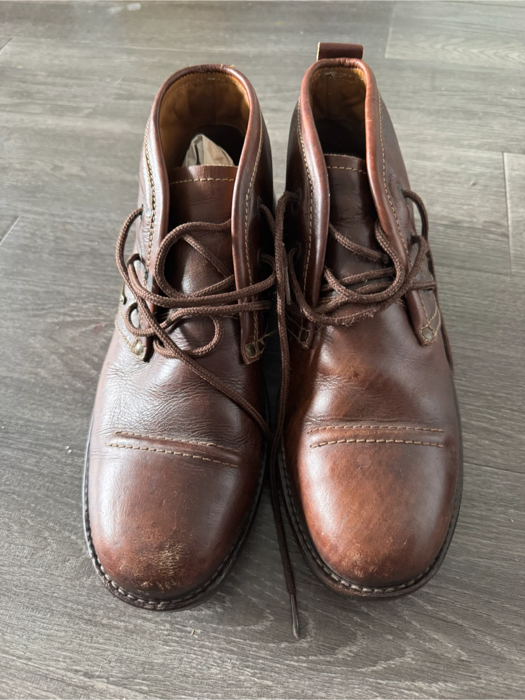 Woodland brown leather boots and Raymond dress shoes - photo 3