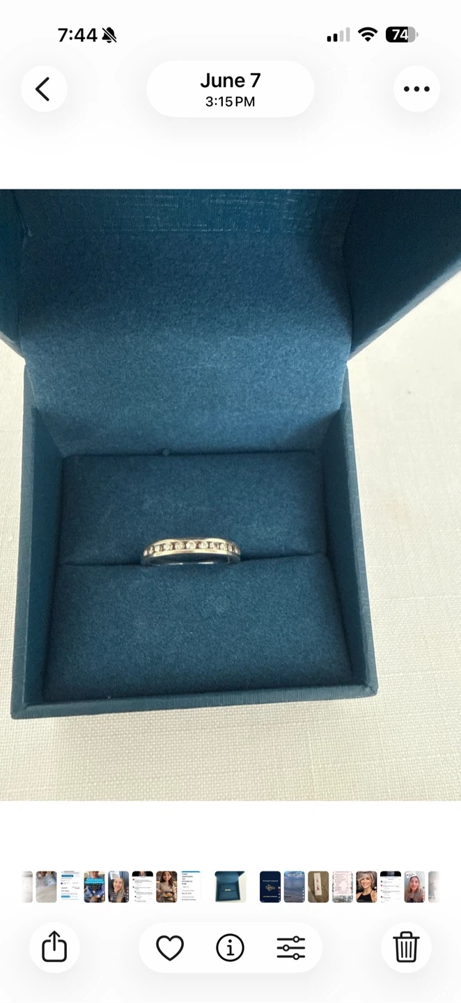 Diamond Band Ring in Presentation Box