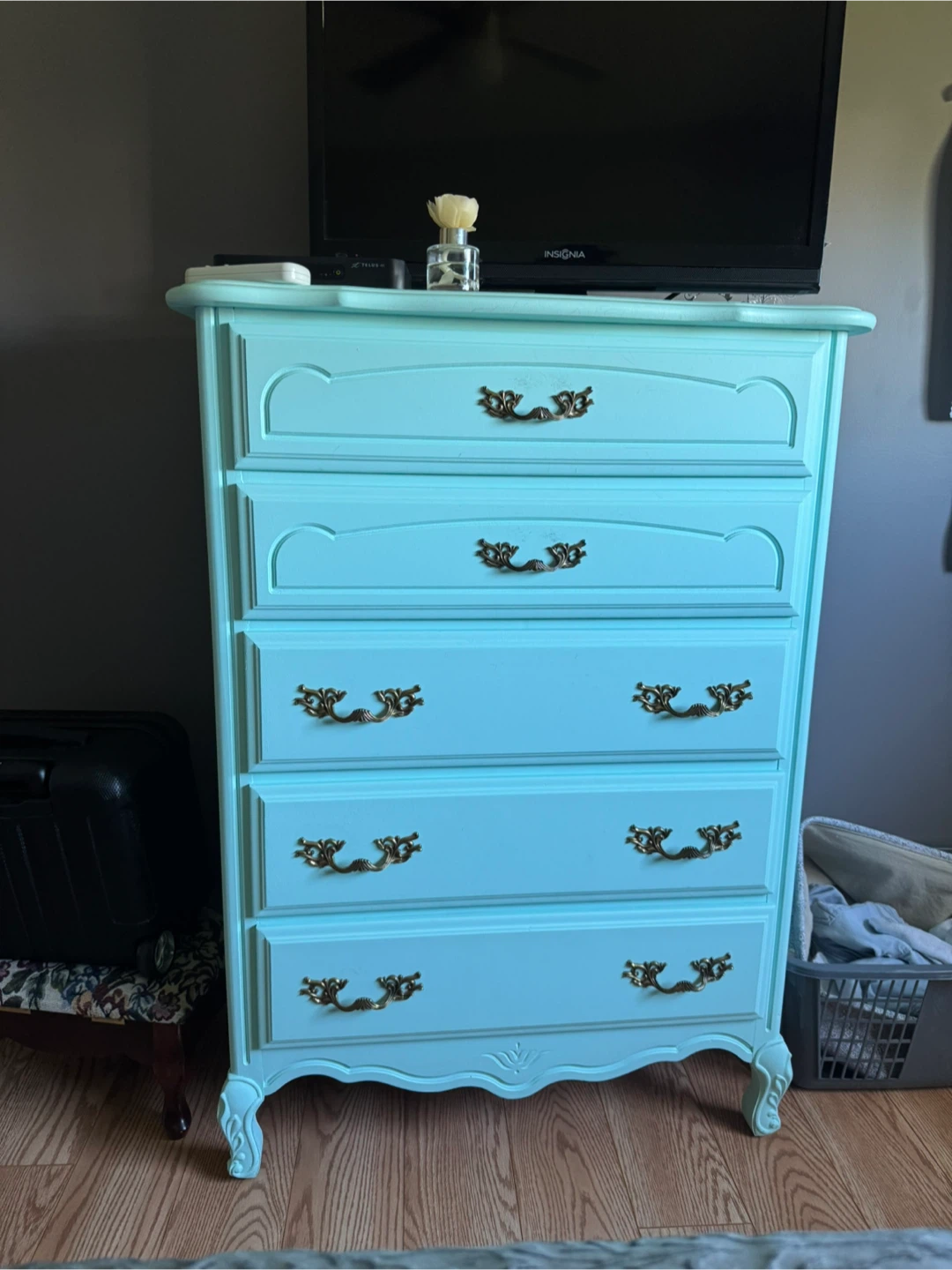 Light blue chalk painted Bedroom Furniture - photo 4