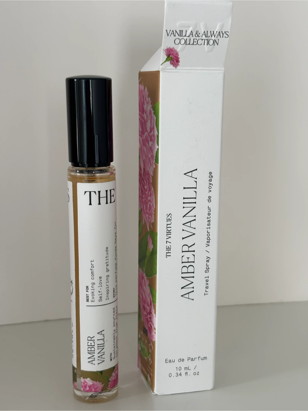 The 7 Virtues Amber Vanilla Eau de Parfum Travel Spray
