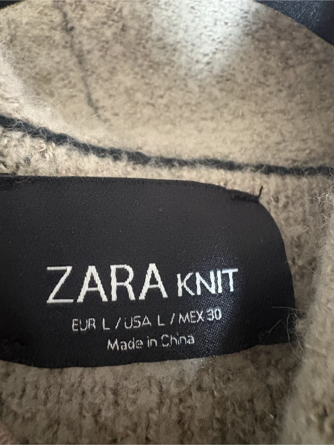 Zara Knit Charcoal Waterfall Cardigan Size L - photo 5