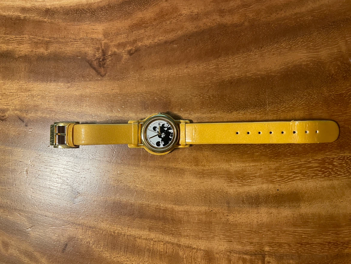 The Beatles "I Love You" Watch - Yellow