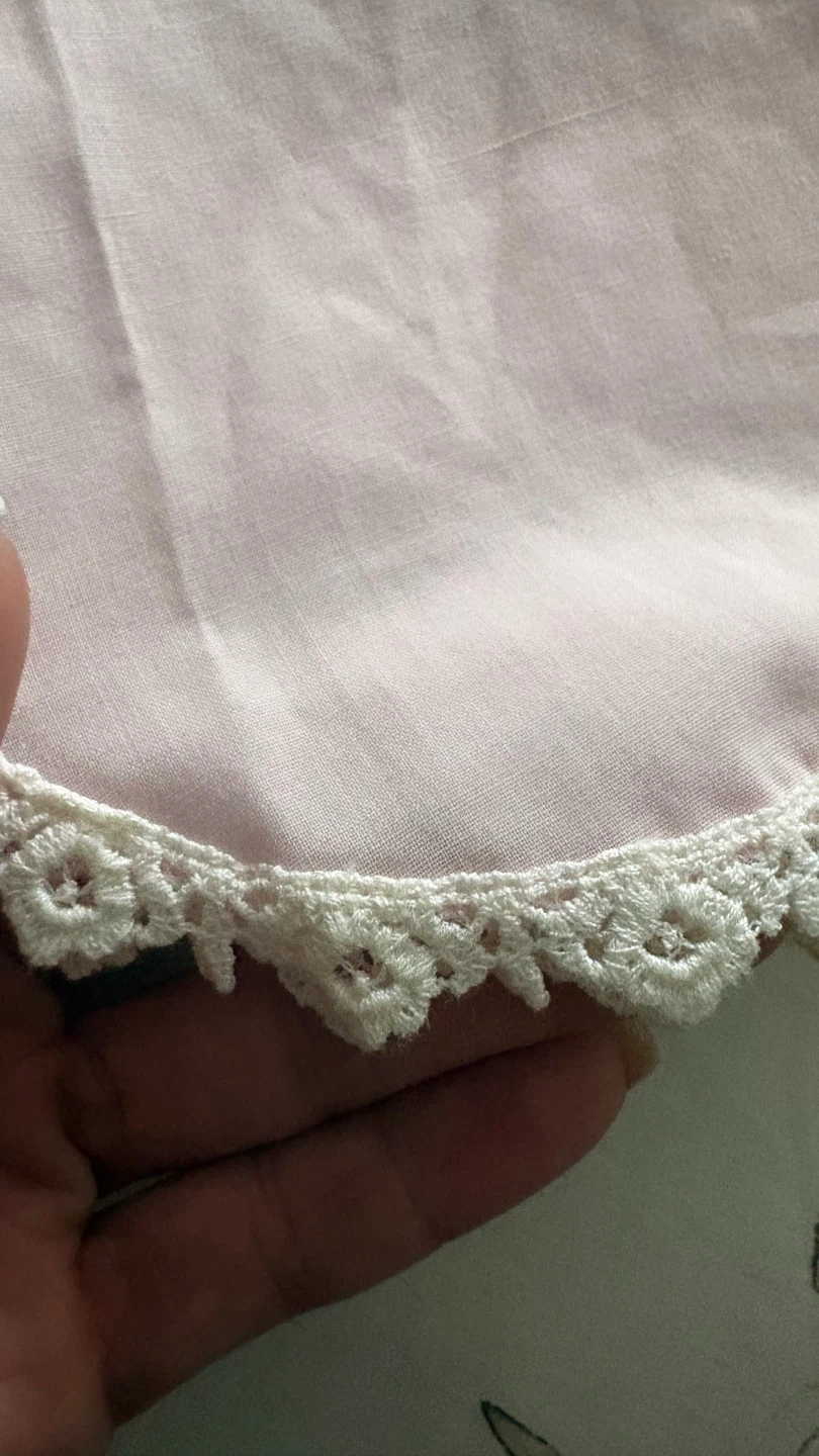 Pink Vintage Nightgown with Lace Trim - Size Small - photo 3