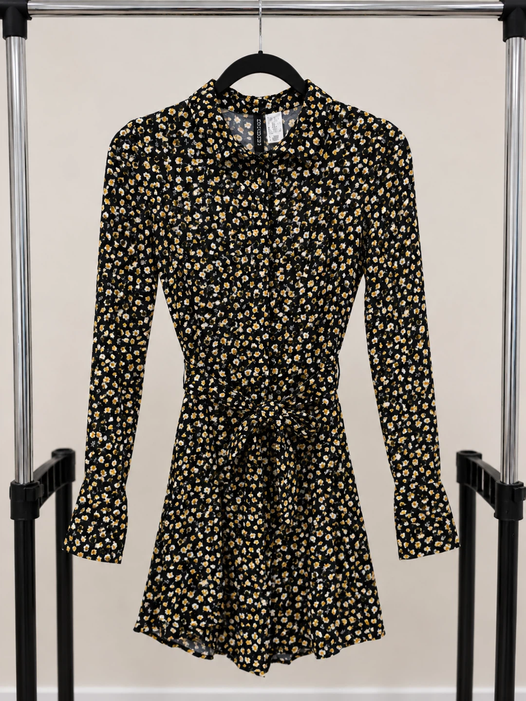 H&M Floral Button-Up Mini Dress