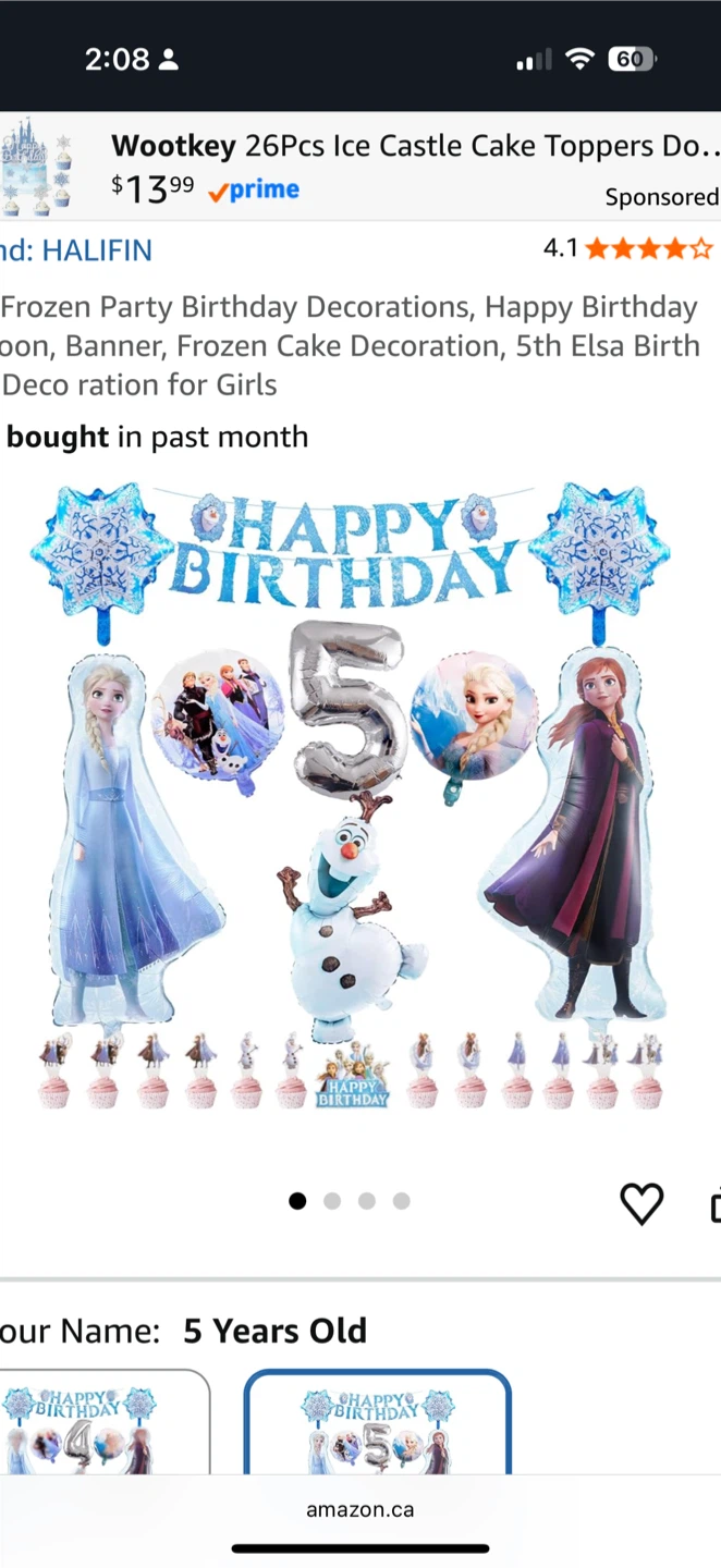 Frozen Birthday Party Decoration Set - photo 4