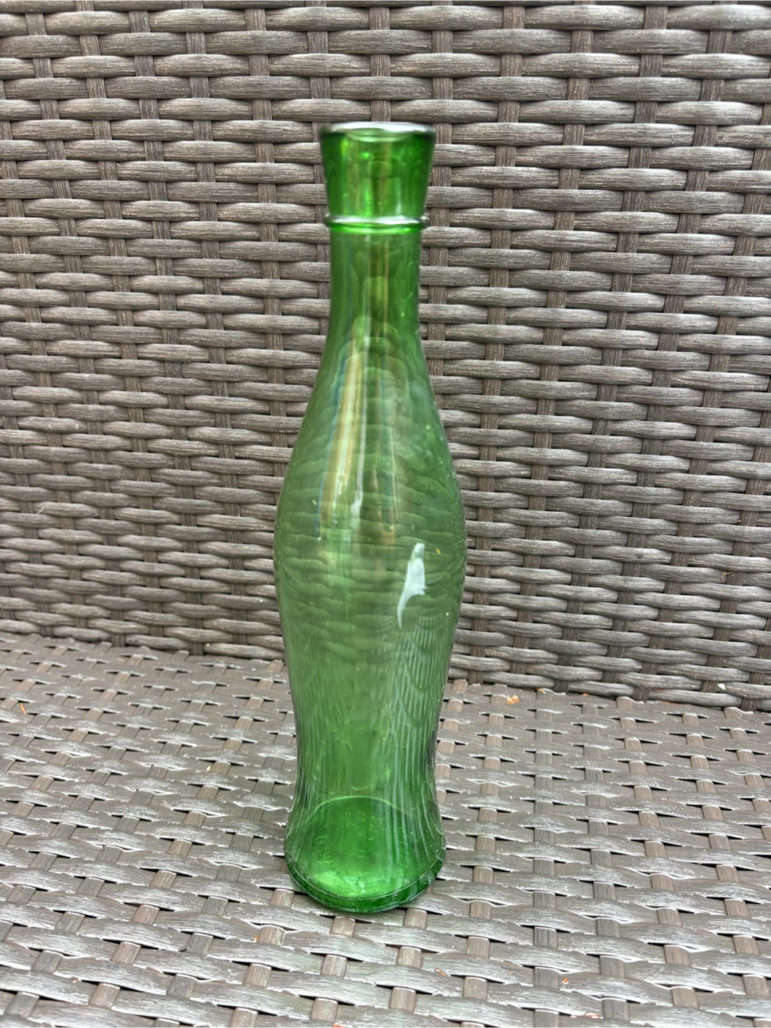 Vintage Green Glass Bottle