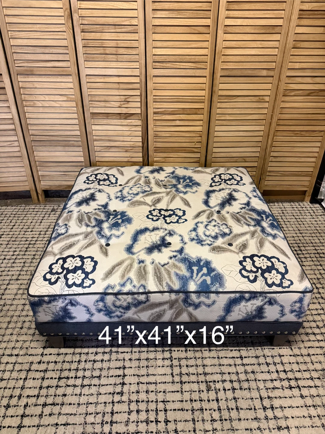 Upholstered Coffee Table Ottoman - photo 4