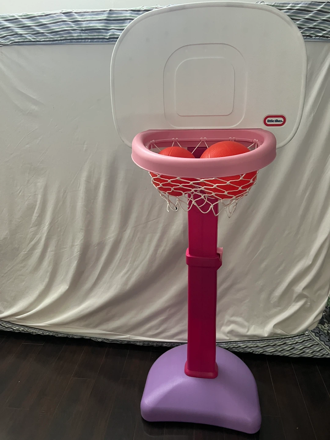 Little Tikes Pink Adjust and Jam Basketball Set