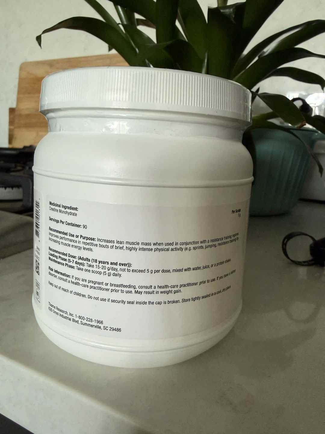 Thorne Creatine Supplement - 450g - photo 4