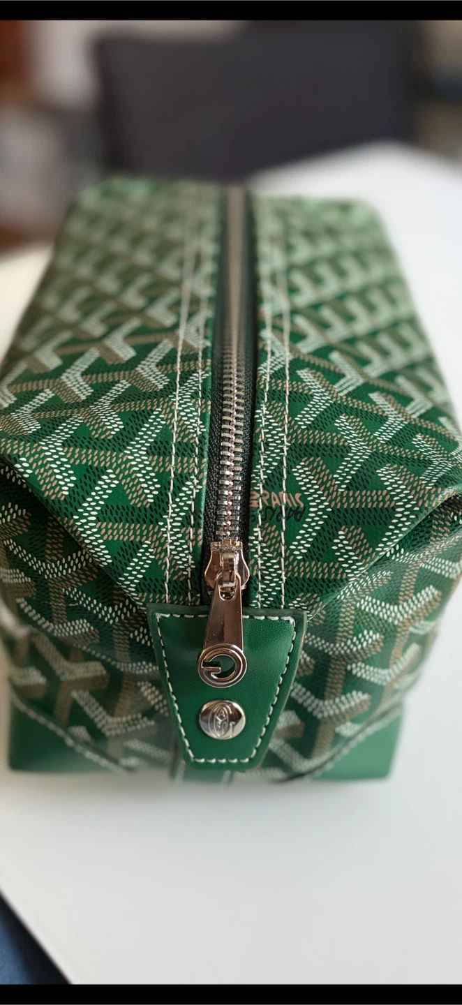 Goyard Traveling Bag Boeing 25 Toiletry / Cosmetics Bag in Green - photo 2