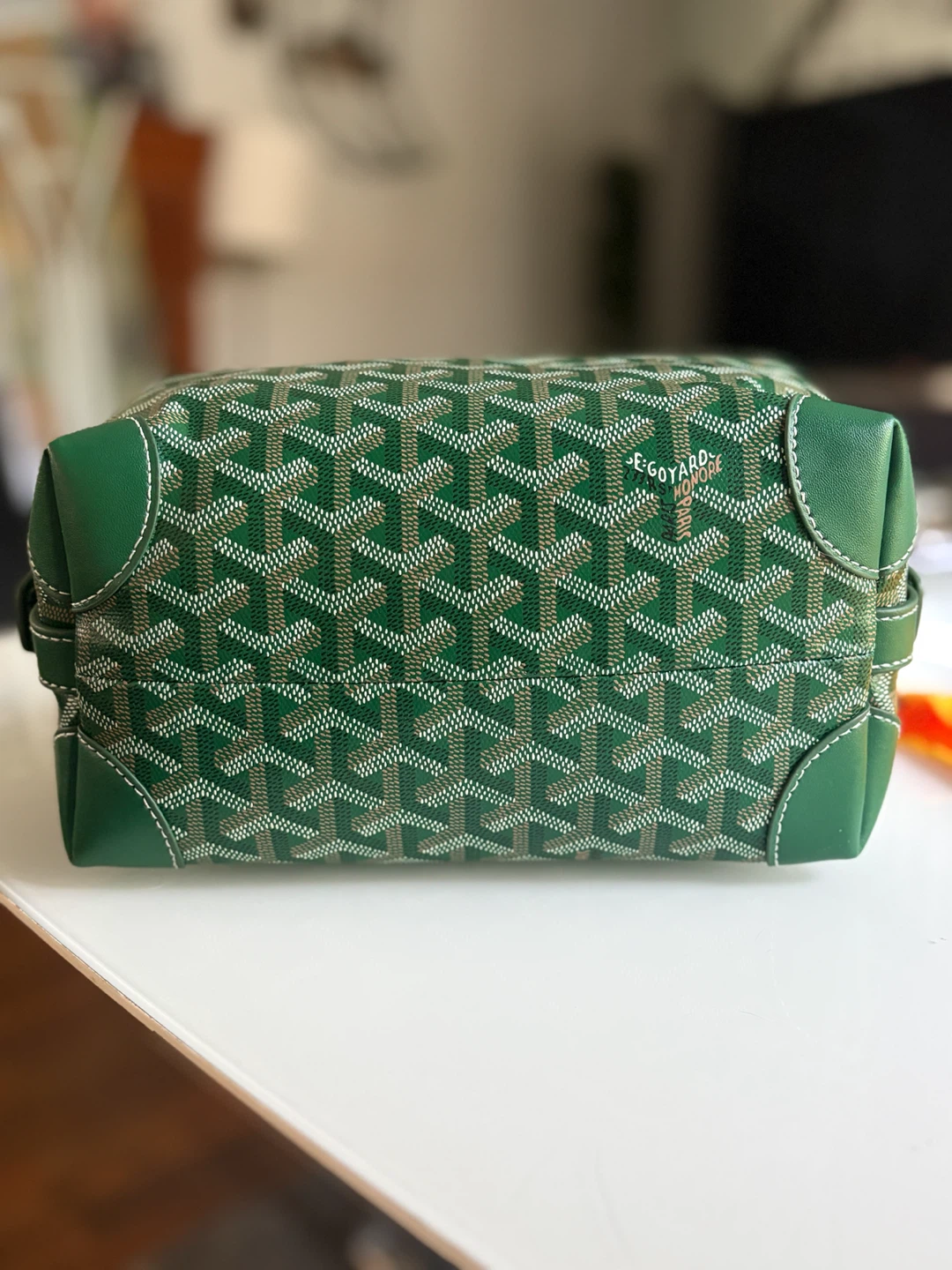 Goyard Traveling Bag Boeing 25 Toiletry / Cosmetics Bag in Green - photo 3