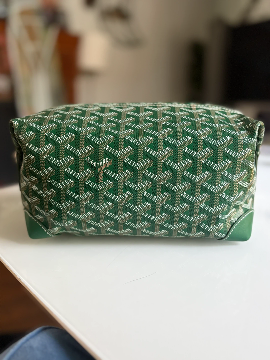 Goyard Traveling Bag Boeing 25 Toiletry / Cosmetics Bag in Green - photo 4