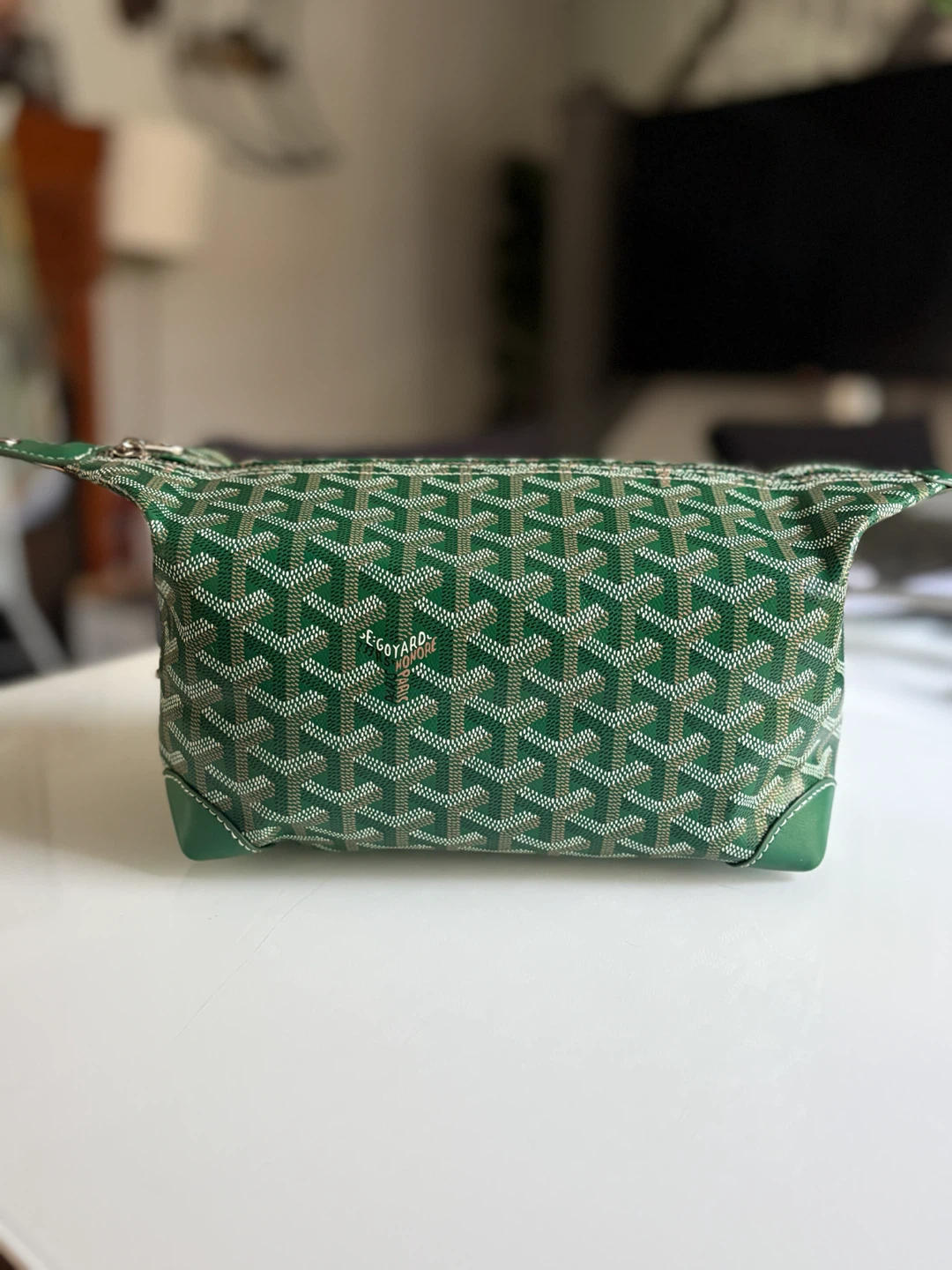 Goyard Traveling Bag Boeing 25 Toiletry / Cosmetics Bag in Green - photo 5